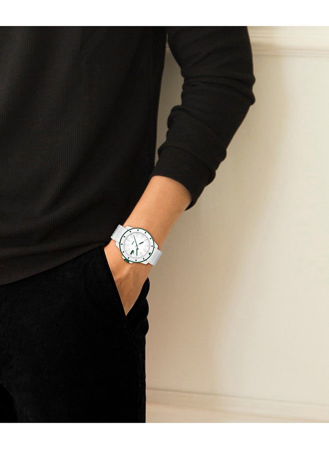 LACOSTE ROUND ANALOG MEN'S WHITE CASE WATCH - 2011415 - Image 5