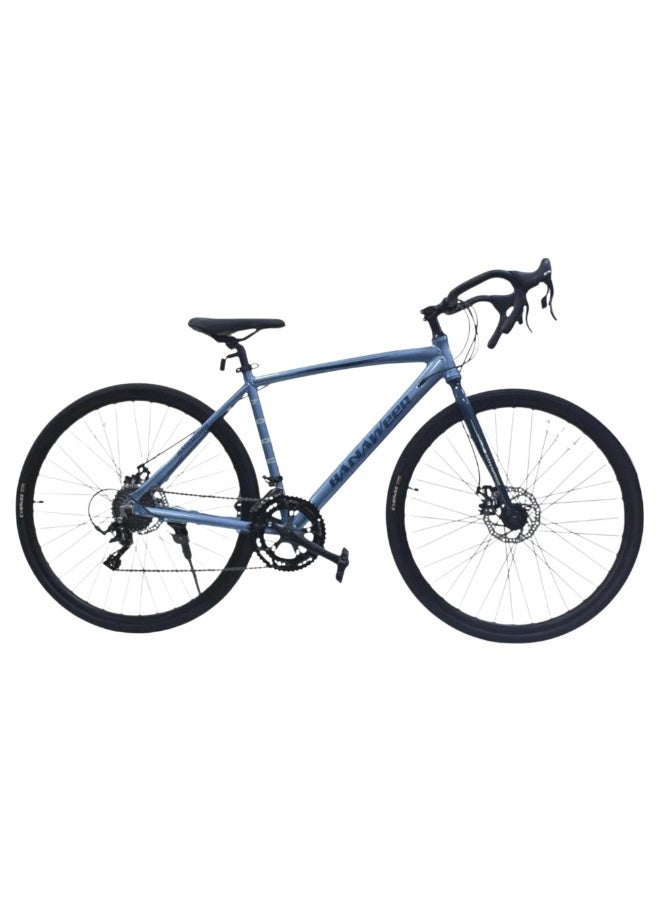 دراجة رود سرعات معكوف مقاس 700/35 الاحترافية رفيقك المثالي للسرعة والمغامرة على الطرقات هيكل ألومنيوم خفيف ومتين نظام مكابح ديسك مقود رياضي معكوف تعدد السرعات تصميم عصري وانسيابي