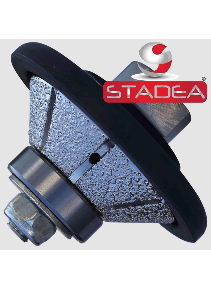 STADEA STADEA Diamond Profile WheelProfile Grinding Wheel 45 DegreeBevel 15 MM 916 high for Grinder Polisher Tile Granite Marble Concrete ShapingDiamond Profiling  - Image 2