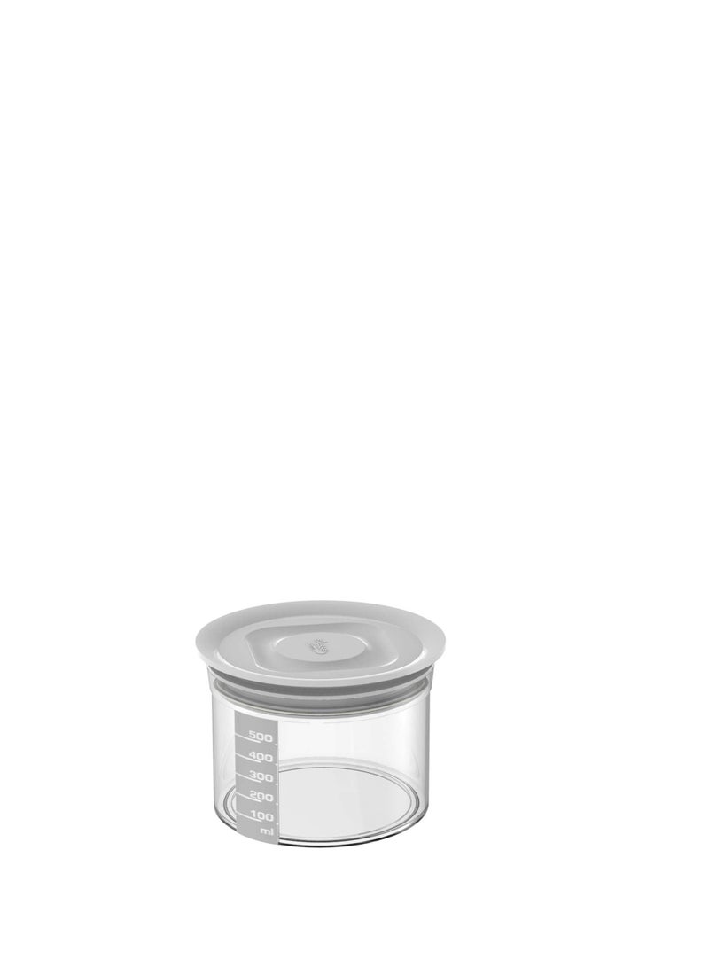 Biesse Plastic Round airtight storage with graduated scale 0.550L - Image 1