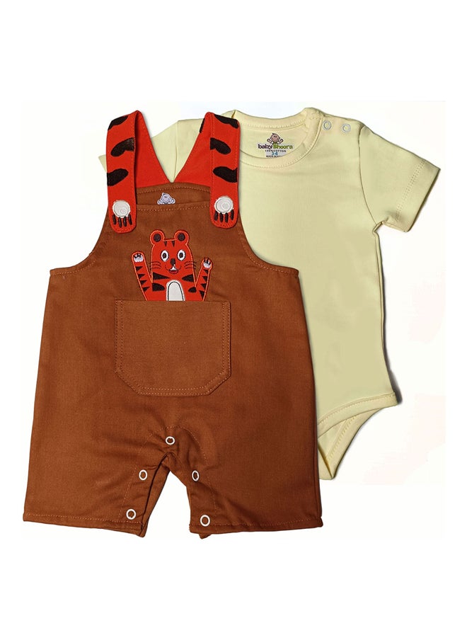 BabyShoora - Baby Set - Half Sleeve Jumpsuit - 2 Pieces - Image 1