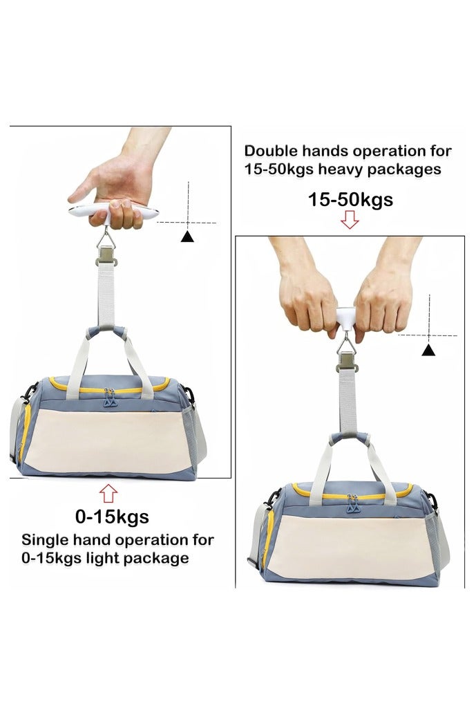 مقياس وزن الأمتعة للحقائب اكسسوارات السفر عالية الدقة السفر الرقمية معلقة المقاييس 50 كجم - Image 3