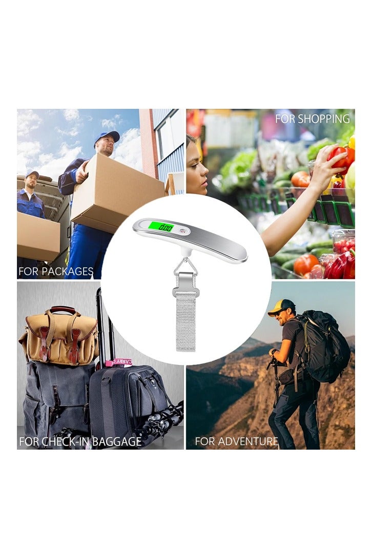 مقياس وزن الأمتعة للحقائب اكسسوارات السفر عالية الدقة السفر الرقمية معلقة المقاييس 50 كجم - Image 5