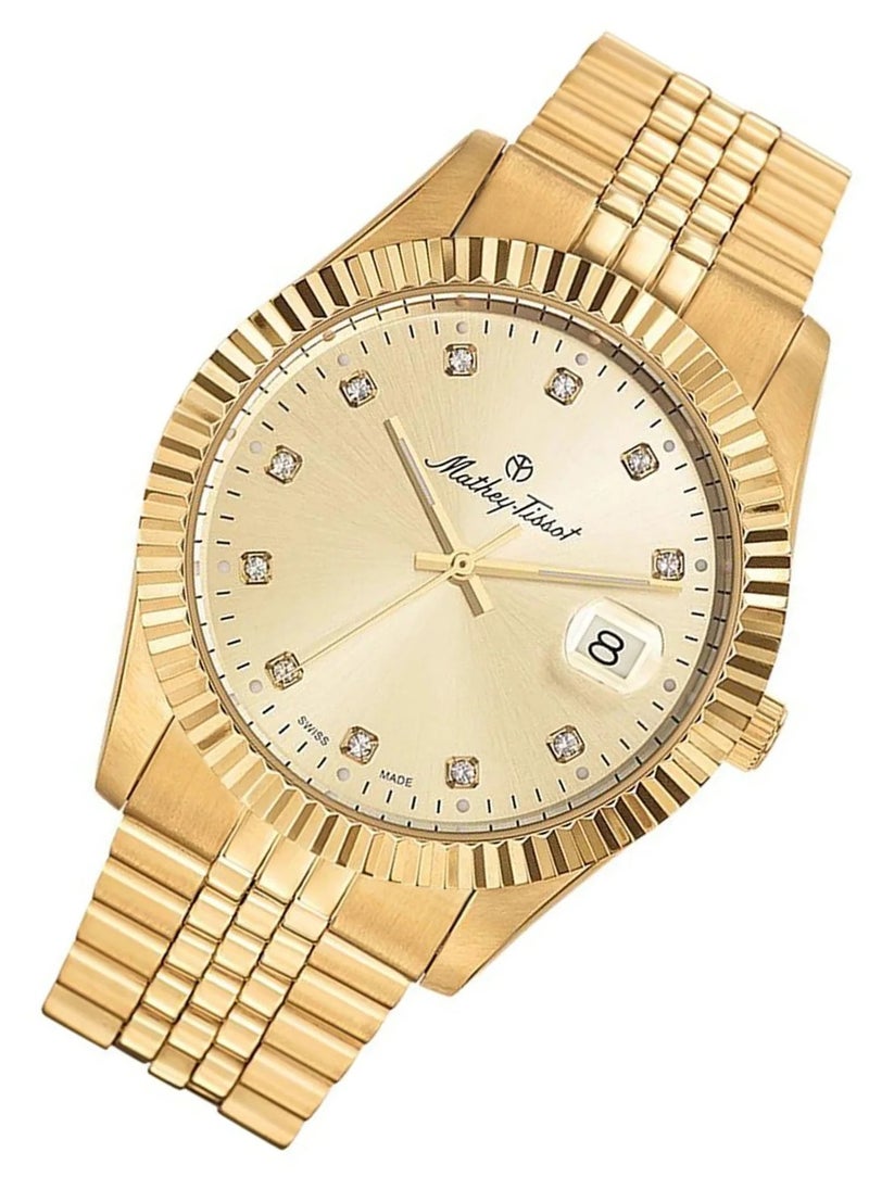 Mathey-Tissot Mathy II Analog Crystal Mens Watch H710PDI  - Image 2