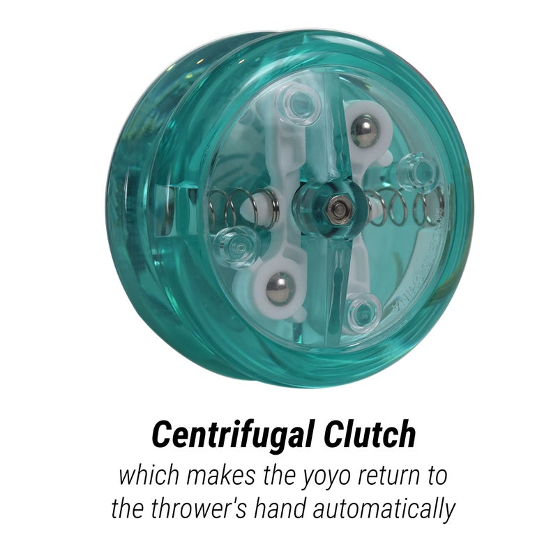 Yomega The Original Brain - Professional Yoyo for Kids and Beginners  Responsive Auto Return Yo Yo Best for String Tricks + Extra 2 Strings & 3 Month Warranty (Teal) - Image 2