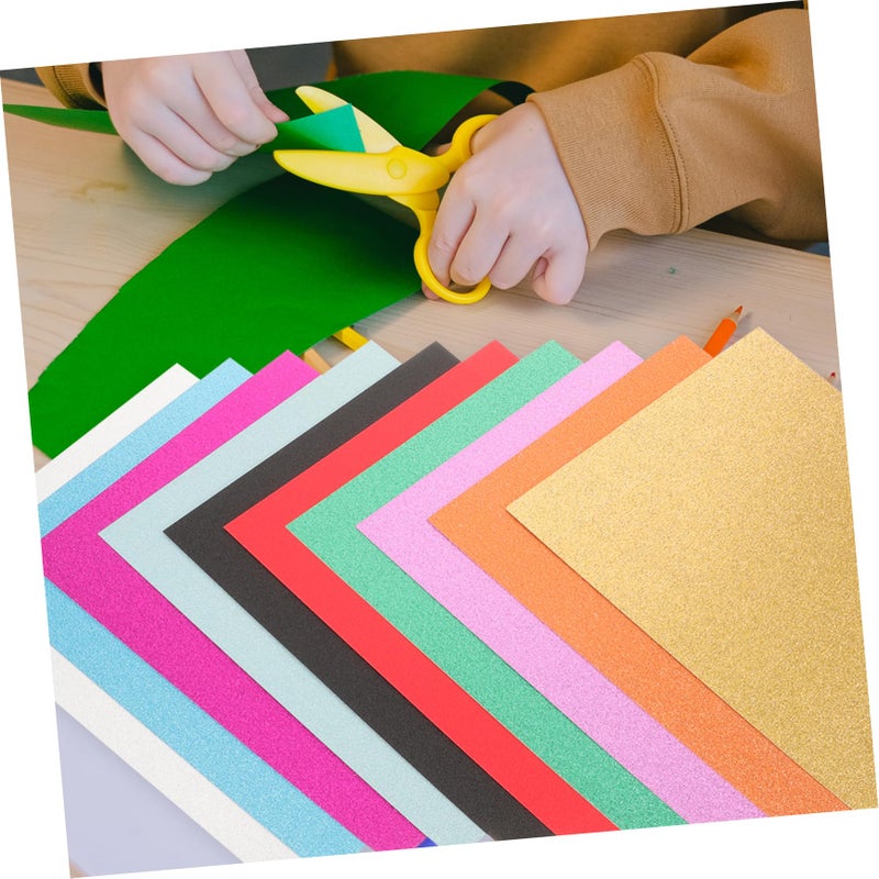 Glitter Cardstock Paper 10 Sheets Sparkle Colored DIY Crafts Scrapbooking - Image 4