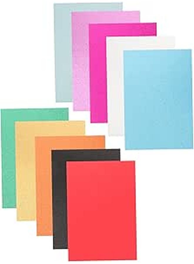 Glitter Cardstock Paper 10 Sheets Sparkle Colored DIY Crafts Scrapbooking - Image 1