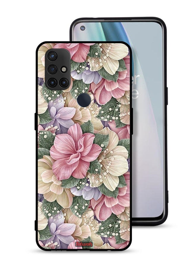 Tolwak OnePlus Nord N10 5G Protective Case Cover Hd Floral - Image 1