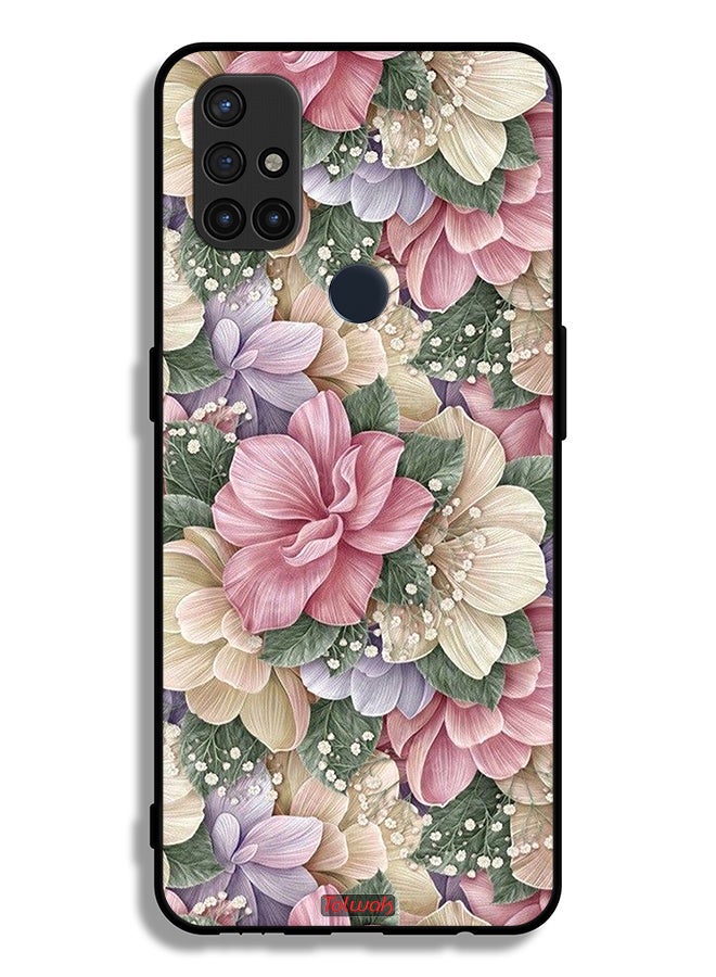 Tolwak OnePlus Nord N10 5G Protective Case Cover Hd Floral - Image 2