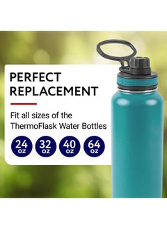 IMPRESA [3 Sets Water Bottle Gasket Replacement For Thermoflask 40Oz, 24Oz, 32Oz & 64Oz Insulated Stainless Steel Water Bottle Lid - 3 Each For Water Bottle Straw Lid, Chug Lid & Chug Spout-9 Total  - Image 2