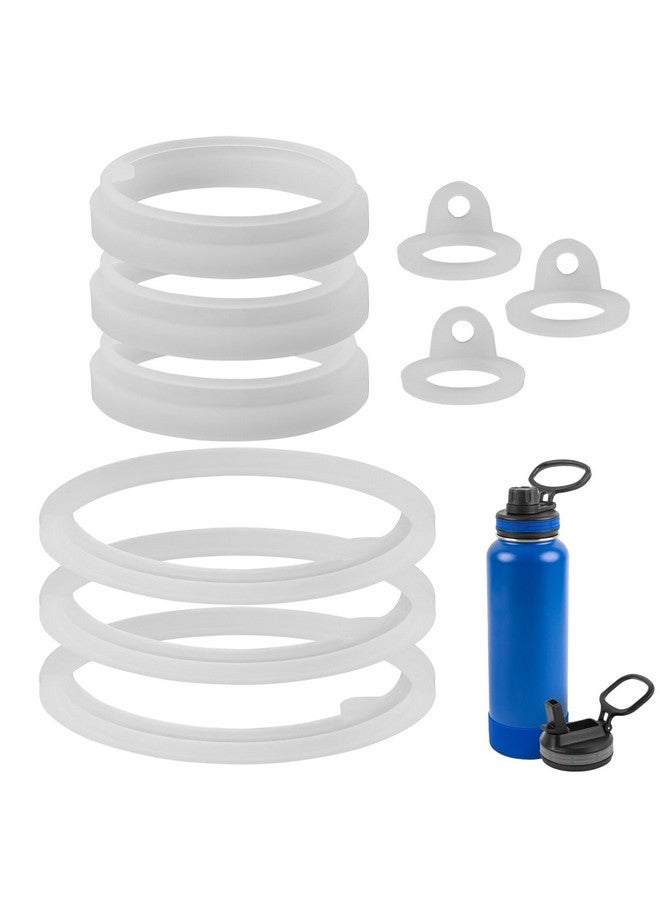 IMPRESA [3 Sets Water Bottle Gasket Replacement For Thermoflask 40Oz, 24Oz, 32Oz & 64Oz Insulated Stainless Steel Water Bottle Lid - 3 Each For Water Bottle Straw Lid, Chug Lid & Chug Spout-9 Total - Image 1