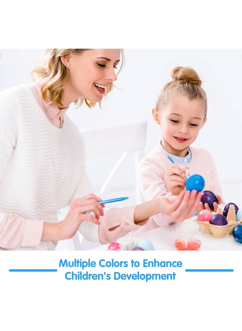 KASTWAVE 12Pcs Colors Dual Tip Markers, Fineliner Color Pens, Coloring Marker Pens Dual Markers, for Rock Painting, Canvas, DIY Crafts & Art Supplies - Image 4