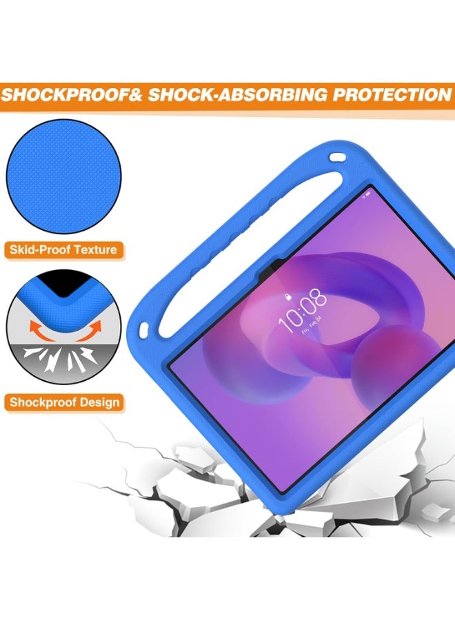 VKL Kids Case Compatible with Lenovo Idea Tab Tablet 11 inch 2025,Light Weight Shock Proof Handle Stand Kids Friendly Protective Slim Cover Shell (Blue) - Image 3