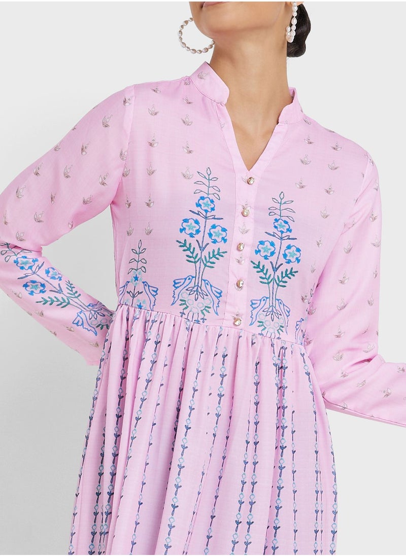 Khizana - Embroidered Detail Dress - Image 1
