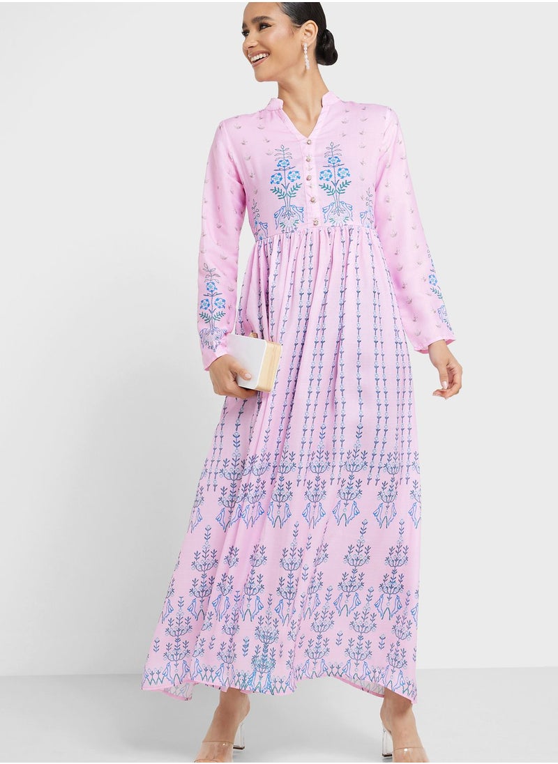 Khizana - Embroidered Detail Dress - Image 1