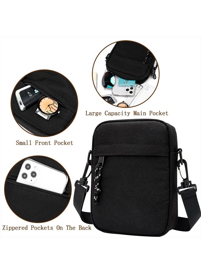 Ogetok Small Crossbody Bags Purses, Nylon Shoulder Bag for Women, Men Messenger Bags Travel Phone Wallet Purse Tiny Handbag  - Image 4