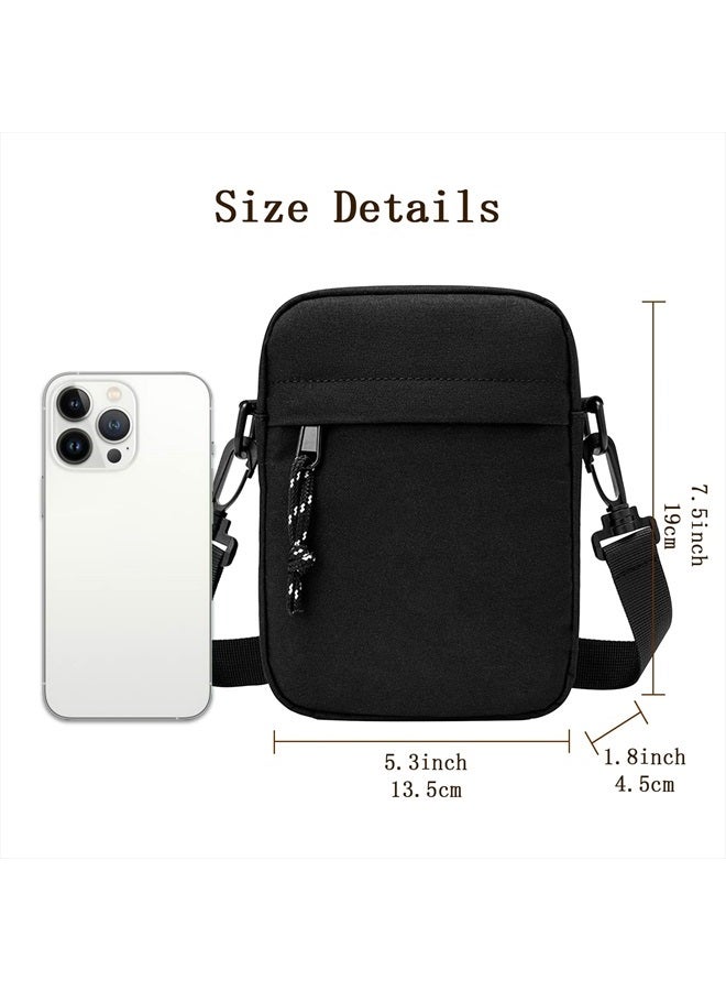 Ogetok Small Crossbody Bags Purses, Nylon Shoulder Bag for Women, Men Messenger Bags Travel Phone Wallet Purse Tiny Handbag  - Image 2