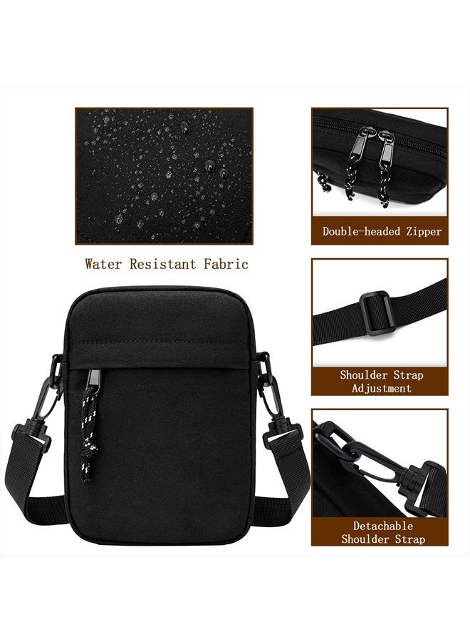 Ogetok Small Crossbody Bags Purses, Nylon Shoulder Bag for Women, Men Messenger Bags Travel Phone Wallet Purse Tiny Handbag  - Image 3