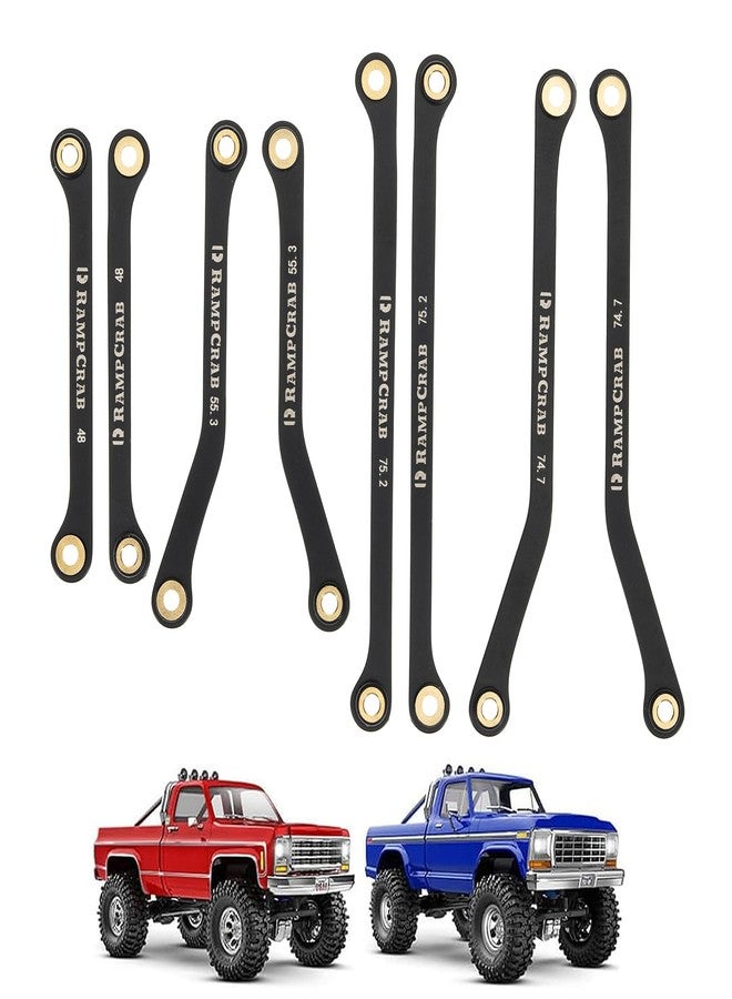 RampCrab High Clearance Links Set for TRX4M High Trail K10 F150, Stainless Steel Links Set, 44g/Set - Image 1
