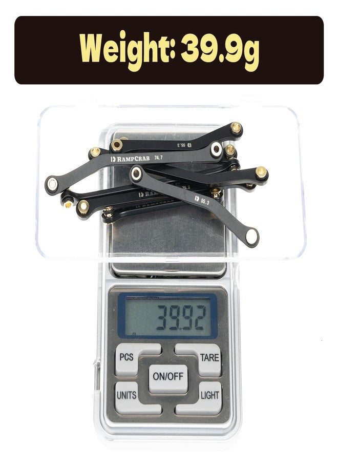 RampCrab High Clearance Links Set for TRX4M High Trail K10 F150, Stainless Steel Links Set, 44g/Set - Image 3