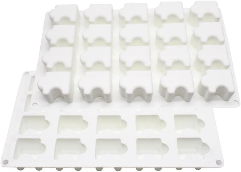 mostsom 3D Puzzle Shape Silicone Mold for DIY Baking Pudding Mousse Chocolate Eco-Friendly Cake Mold Kitchen Accessories Tools (E_ Puzzle) - Image 3
