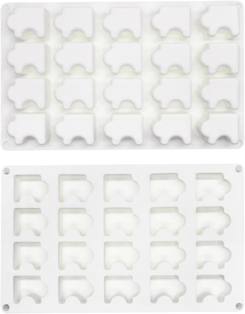 mostsom 3D Puzzle Shape Silicone Mold for DIY Baking Pudding Mousse Chocolate Eco-Friendly Cake Mold Kitchen Accessories Tools (E_ Puzzle) - Image 4