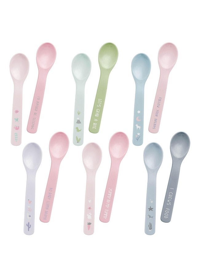 Stephen Joseph Silicone Baby Spoons, One size, Farm - Image 2