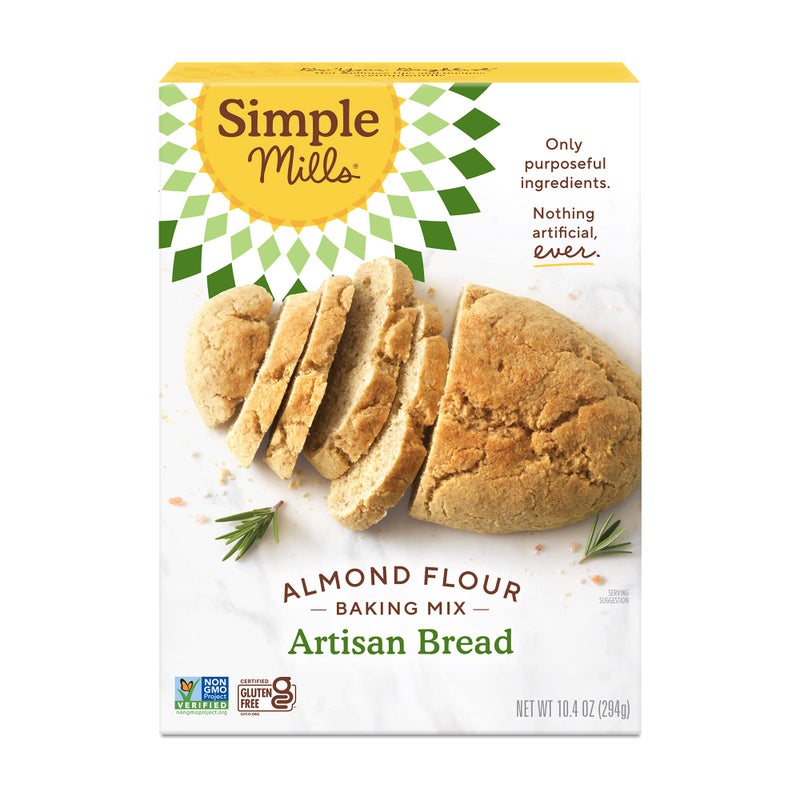 Simple Mills خلطة دقيق اللوز من سيمبل ميلز، خلطة خبز حرفي - خالية من الجلوتين، نباتية، صديقة للباليو، 10.4 أونصة (عبوة من 1) - Image 1