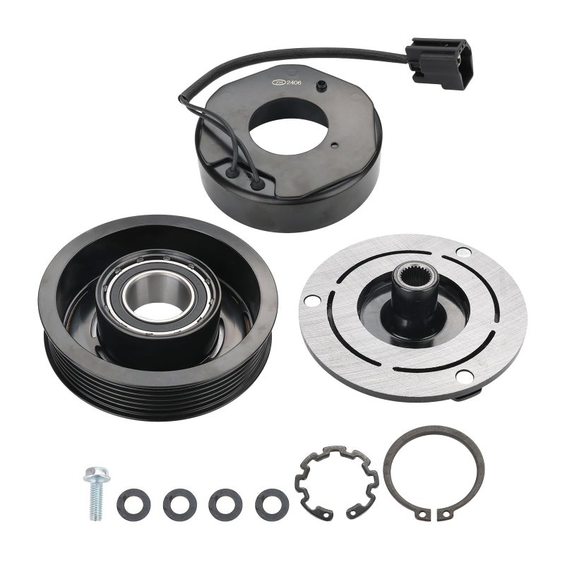 JDMON Air Conditioner AC Compressor Clutch Kit Compatible with Buick Enclave Chevy Traverse GMC Acadia Saturn Outlook 2007 2008 2009 2010 2011 2012 V6 36L Replace 157313 15926085 20844676 25891797