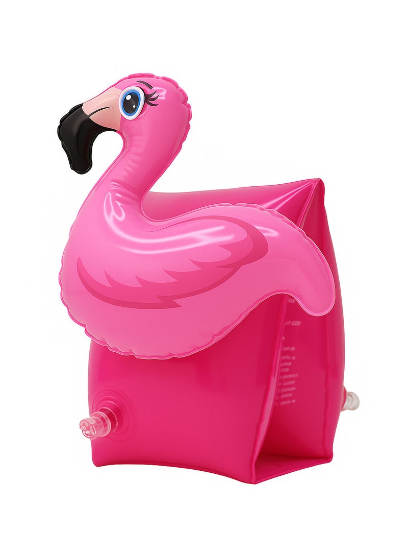 FLOBO Kids Inflatable Arm Bands Flamingo Style Floaties for Swimming Lightweight Leak Proof Safety Float Armband for Toddlers and Children Age 3 to 6 Years  - Image 3
