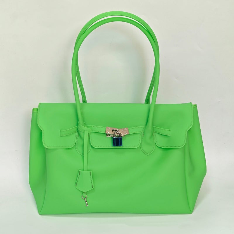 Jellyfirkin New Summer Model Kiiikiii Jelly Bag Tote Shoulder Bag Large Capacity Underarm Bag - Image 1
