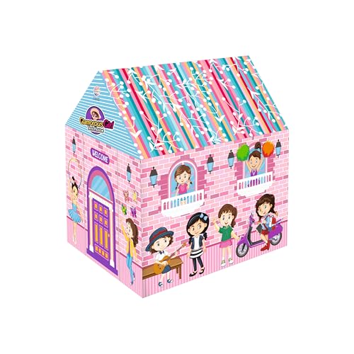 Ratna's Glamorous Girl Theme Kids Play Tent House, Big Size Indoor Outdoor Playhouse for Kids 2+ Years - Image 1