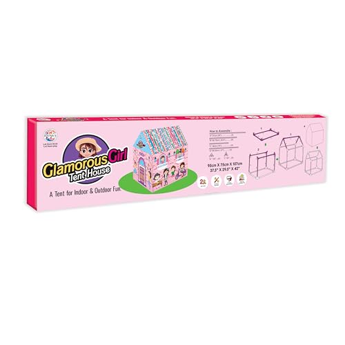 Ratna's Glamorous Girl Theme Kids Play Tent House, Big Size Indoor Outdoor Playhouse for Kids 2+ Years - Image 4