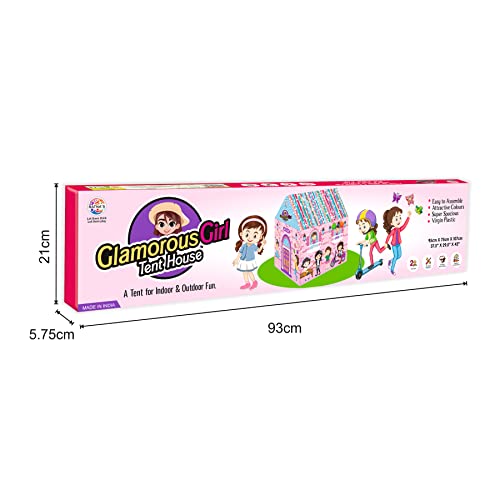 Ratna's Glamorous Girl Theme Kids Play Tent House, Big Size Indoor Outdoor Playhouse for Kids 2+ Years - Image 5