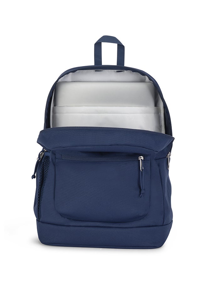 JANSPORT Cross Town Plus Medium Laptop Backpack - Navy - Image 2