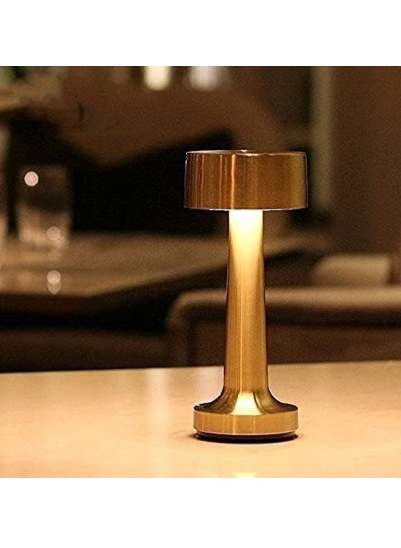 ELTRAZONE Table Lamp,Modern Rechargeable Cordless Touch Sensor LED Desk lamp 3 Ways Dimming,with USB Cord for Bar Restaurant Bedroom Bedside Nightstand Lighting (GOLD) - Image 4