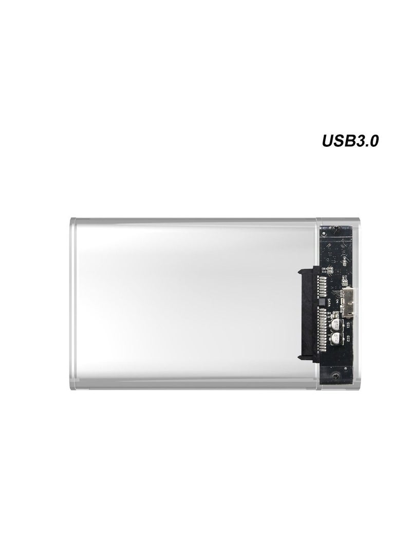 AROAQ Transparent HDD Case for hard drive Super Speed USB 3.0 Gen 1 Mobile External Hard Drive Case - Image 1