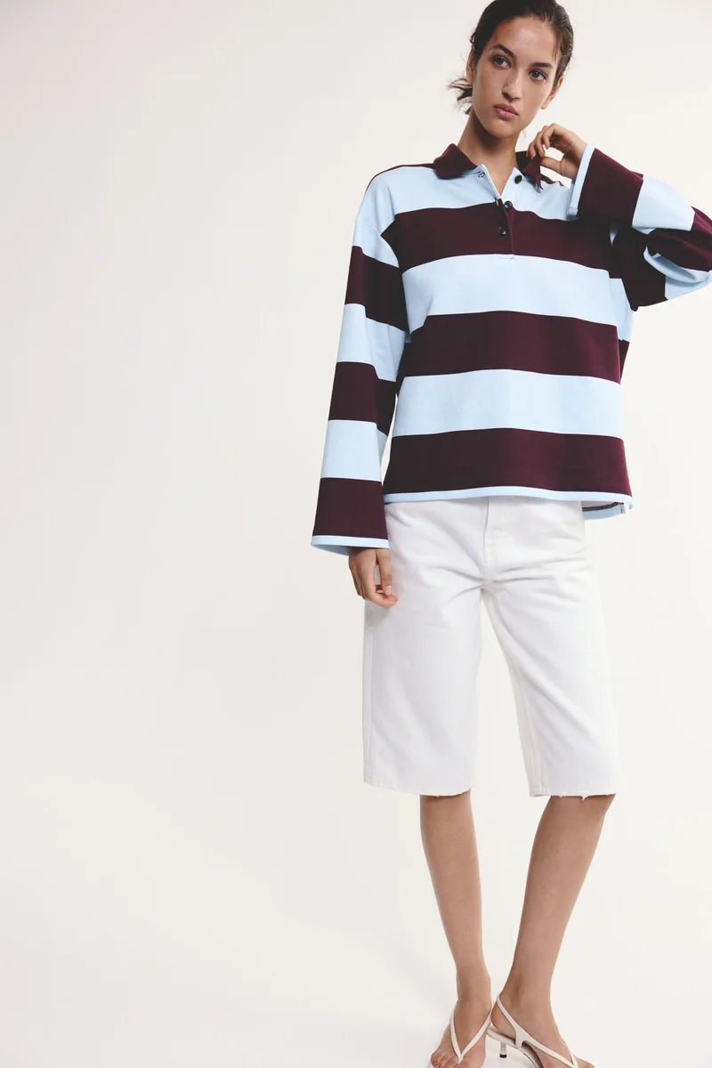 H&M  Cotton-blend polo shirt for Women | Best Price UAE