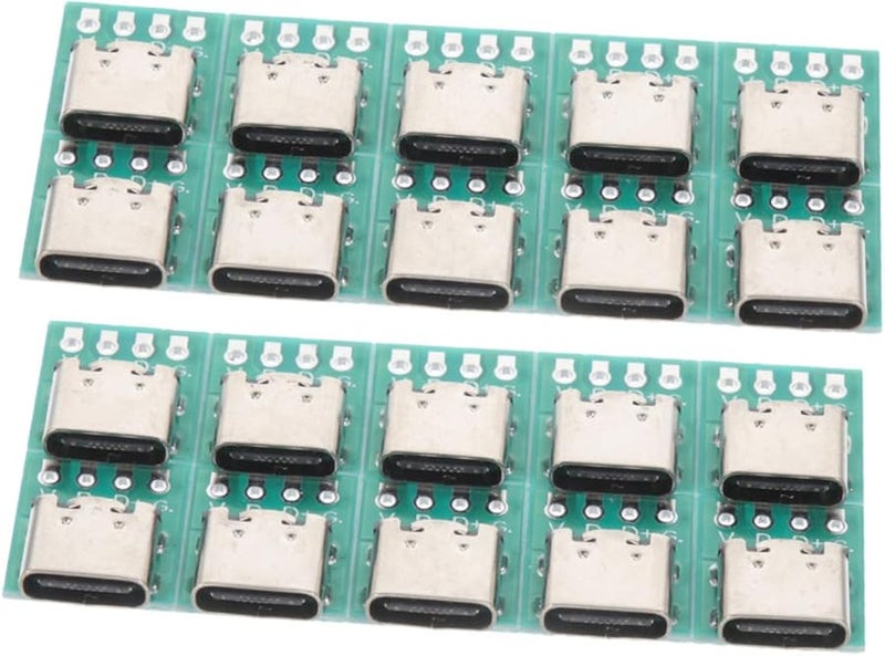 Merryhapy 20Pcs USB C Connector Board PCB Converter Module For Data Cable Transmission - Image 1