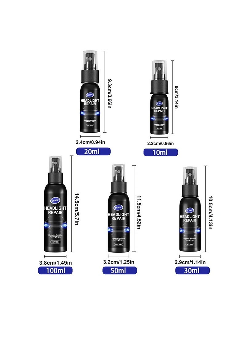 OUHOE Car Headlight Repair Fluid, Convenient Portable Auto Headlight Restoration Liquid, Long Lasting Innovative Headlight Repair Polish, Scratch Removal Spray for Head Light Lens, (1pc 30ml)  - Image 5