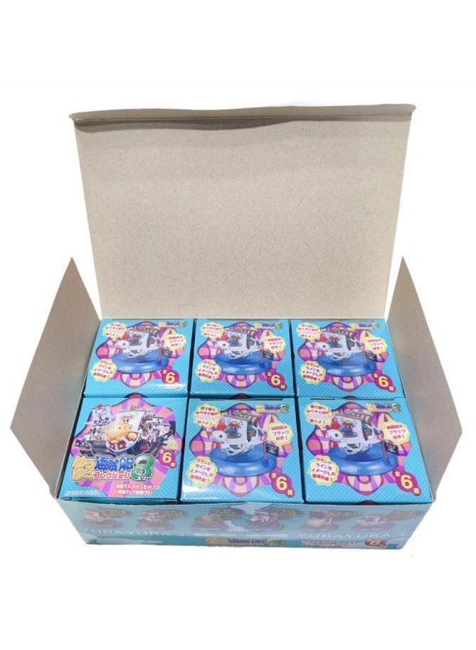 HALAMODO Mystery Box,One Piece 6-Piece Pirate Ship Model Set ,Sunny Go, Going Merry, Blackbeard's Ship and More, Ideal Desk Decor and Birthday Surprise 7cm - Image 1