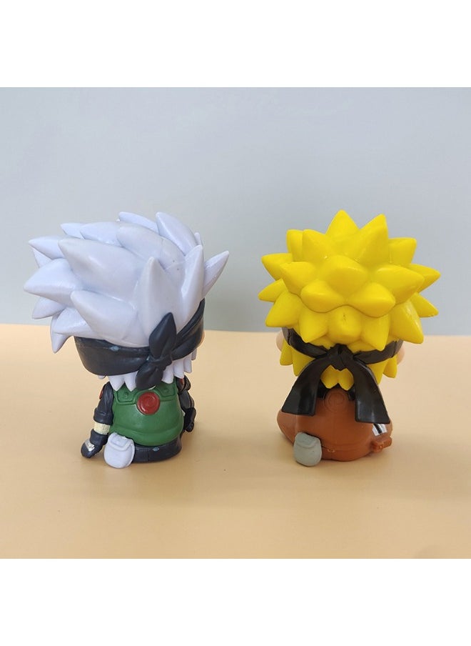 General - 2-Piece Cartoon Statue Model Action Figure Toy Collection Set Suitable For Car and Table Decoration - Image 1