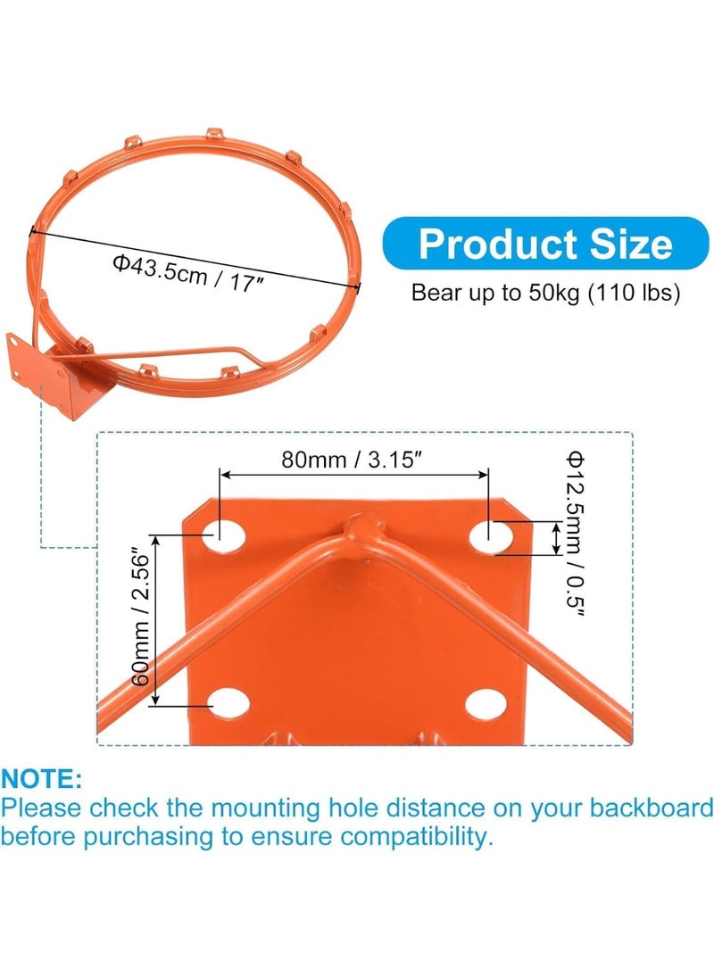 SportQ SportQ®Wall Mounted Basketball Hoop, Double Design for Extra Endurance for Indoor & Outdoor, Elevate Your Performance with Double Professional Basketball Hoop, 45 cm  - Image 3