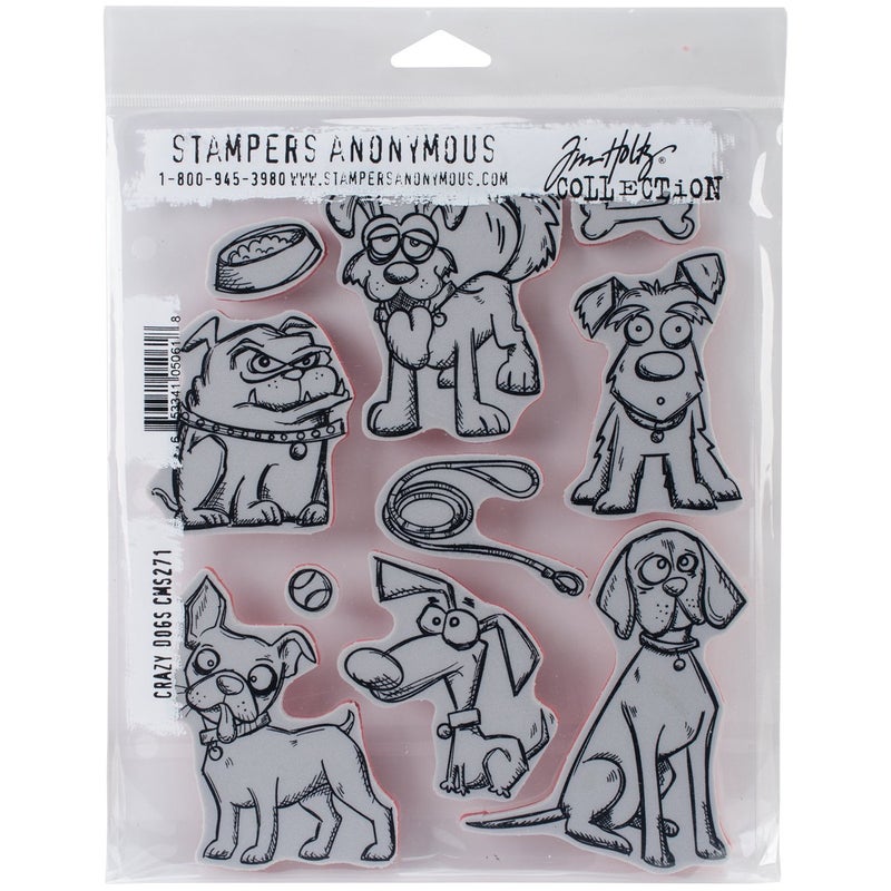 Stampers Anonymous Dritz Notions SPATHCMS.271 StampersA Cling Stamp THoltz Crazy Dogs - Image 4