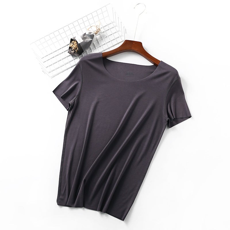 Men's T-shirt Spring and Summer New Style Lanjing Modal Cool Comfortable Breathable Inner Wearing Men's Home Pajamas - Image 1