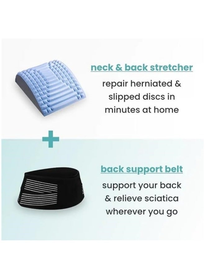general Neck And Back Stretcher - Back Stretcher For Lower Back Pain Relief, Lumbar Support Brace, Chronic Lumbar Support, Sciatica Nerve, Spinal Stenosis, Posture Corrector - Image 2