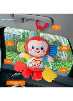 # Baby Cradle Comfort Pendant Baby Car Seat Bed Bell Follow-up Vision Cart Toy 0 Girl Metal Bag-Color:❋Red Monkey [teether]