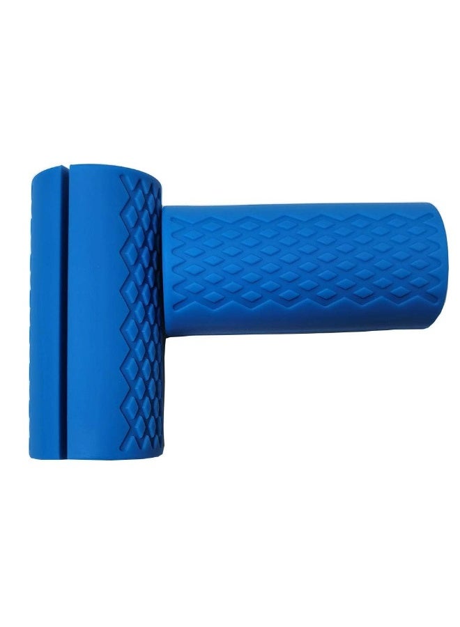 RAHAYM Dumbbell Fat Grips, Blue – Thick Bar Adapter for Barbells & Weightlifting - Image 3