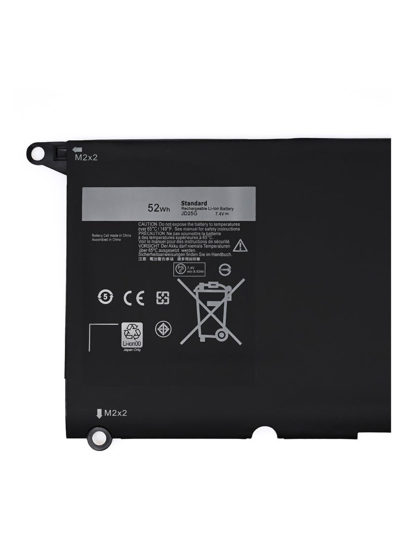 ماكس باور بطارية بديلة للكمبيوتر المحمول 7.4 فولت 52 وات في الساعة JD25G لجهاز Dell XPS 13-9343 13-9350 P54G001 P54G002 شاشة تعمل باللمس InfinityEdge Ultrabook XPS 13D-9343-1808T 1508 1608T 13-9350-D1508 D1608T 0N7T6 5K9CP JHXPY  - Image 2