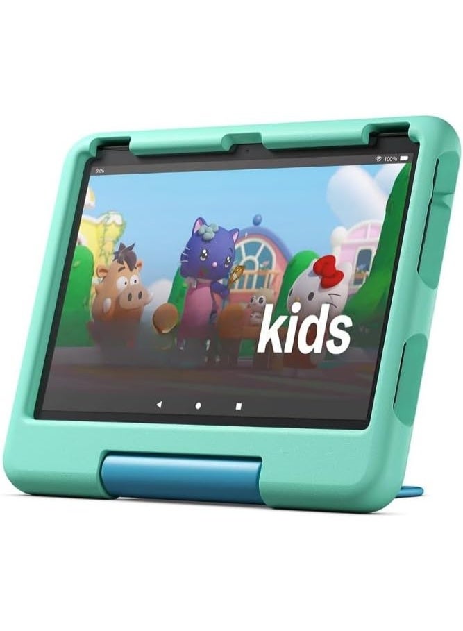 Kids tablet HD10 32GB (newest gen) |ages 3–7,includes ads-free books, games,apps and videos that children love, 10.1" brilliant screen, parental controls- Green.tablet for Kids premium versio - Image 1
